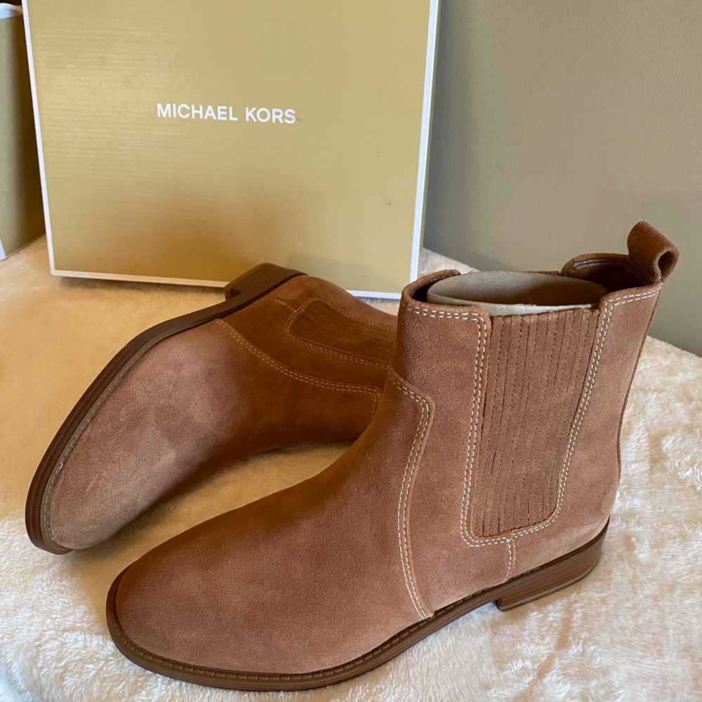Michael Kors Suede Chelsea Boot